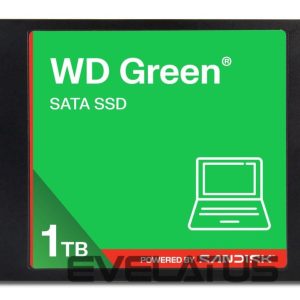 Hard drive SSD SANDISK BY WESTERN DIGITAL  SSD||Green|POWERED BY |1000 GB|Serial ATA III|Read speed 545 MB/s|2.5"|WDS100T5G0A-00CPT0 