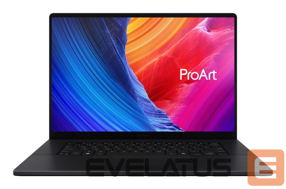 Laptop computer Asus Notebook||ProArt|H7606WP-SR231X Copilot+ PC|CPU AMD Ryzen AI 9 HX|370|2 GHz|16 "|2880 x 1800 pixels|Yes|RAM 64 GB|LPDDR5x-SDRAM|SSD 2000 GB|Discrete graphics NVIDIA GeForce RTX 5070|8 GB|On-board graphics Yes|OS installed Windows 11 Pro|Colour Black|Weight 1.85 kg|90NB15K1-M00LB0
