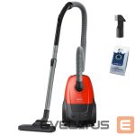 Vacuum cleaner Philips  Vacuum Cleaner||Input power 800 W|Dust capacity 3 L|Cylinder vacuum|Cleaning type Dry|Dust container Dust bag|Colour Black/Red|XD1111/10 