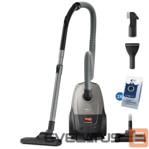 Vacuum cleaner Philips  Vacuum Cleaner||Input power 850 W|Dust capacity 3 L|Cylinder vacuum|Cleaning type Dry|Dust container Dust bag|Colour Black/Grey|XD2152/12 