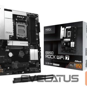 Motherboard for AMD processors Asrock  Mainboard||AMD B850|Socket AM5|ATX|RAM DDR5-SDRAM|4xSlots|Wi-Fi Yes|Bluetooth Yes|B850ROCKWIFI7 
