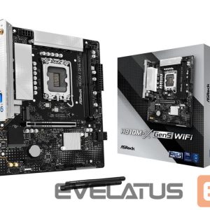Motherboard for Intel processors Asrock  Mainboard||LGA 1851 (Socket V1)|RAM DDR5-SDRAM|2xSlots|H810M-XGEN5WIFI 