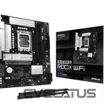 Motherboard for Intel processors Asrock  Mainboard||Intel B860|LGA 1851 (Socket V1)|micro ATX|RAM DDR5-SDRAM|2xSlots|Wi-Fi Yes|Bluetooth Yes|1xNumber of M.2 (M) slots|B860MROCKWIFI 