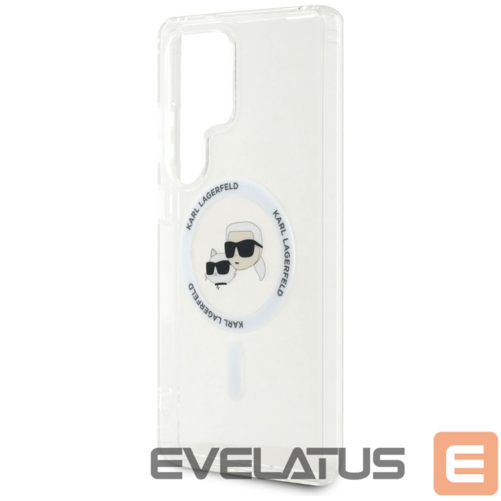 Other goods Karl Lagerfeld Case Karl Lagerfeld Button Karl & Choupette Heads Printed Logo MagSafe Samsung Galaxy S25 Ultra white