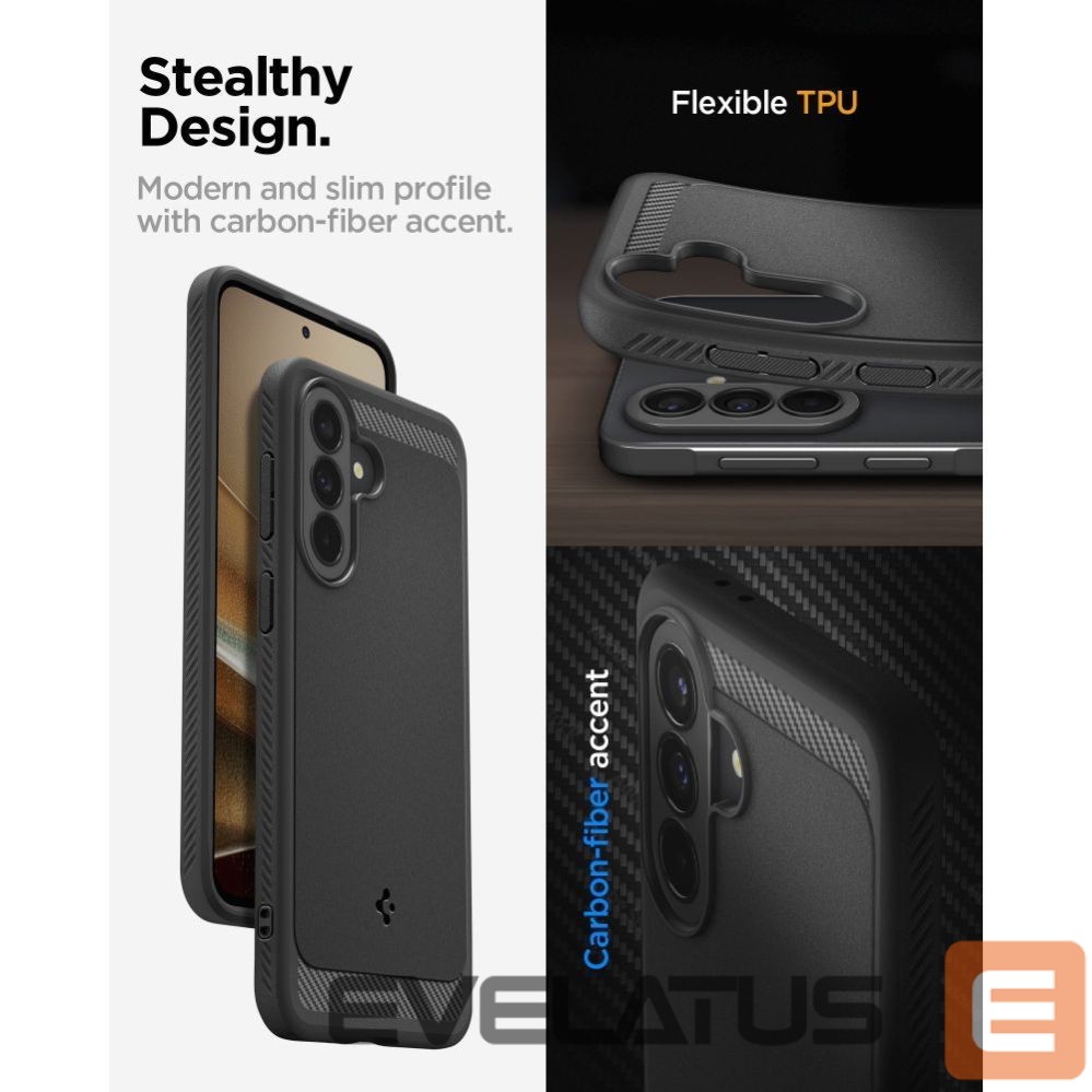 Other goods Spigen Spigen Rugged Armor Case for Samsung Galaxy A37 5G - Black