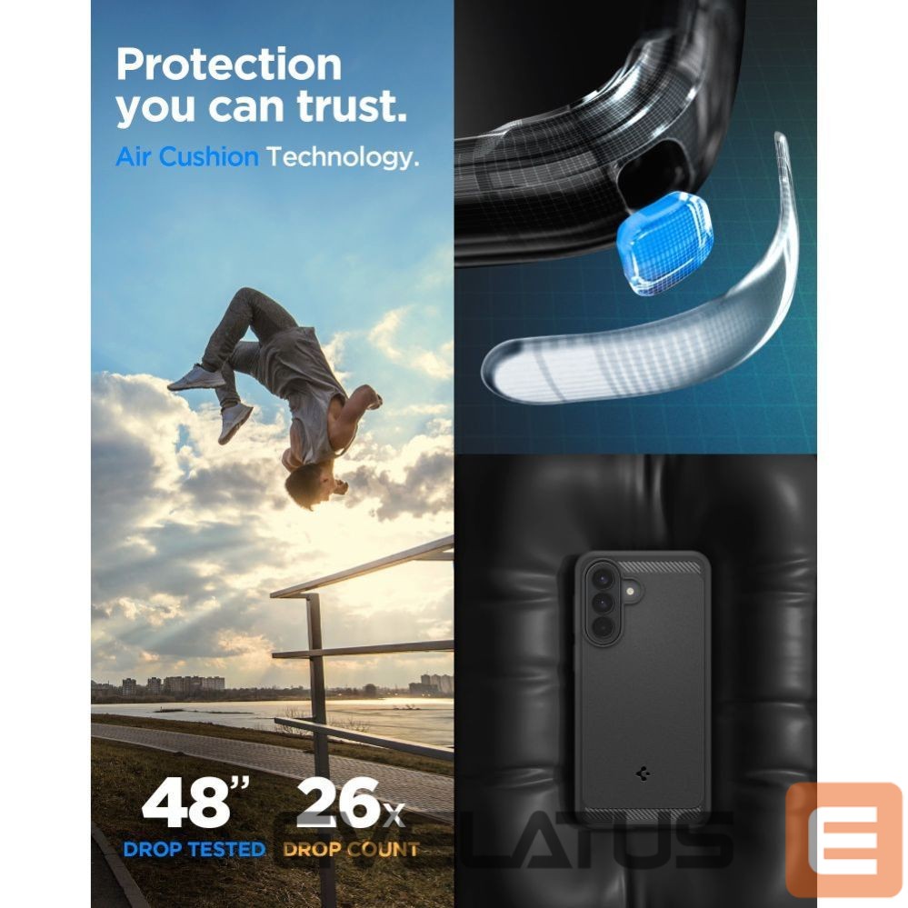 Other goods Spigen Spigen Rugged Armor Case for Samsung Galaxy A57 5G - Black