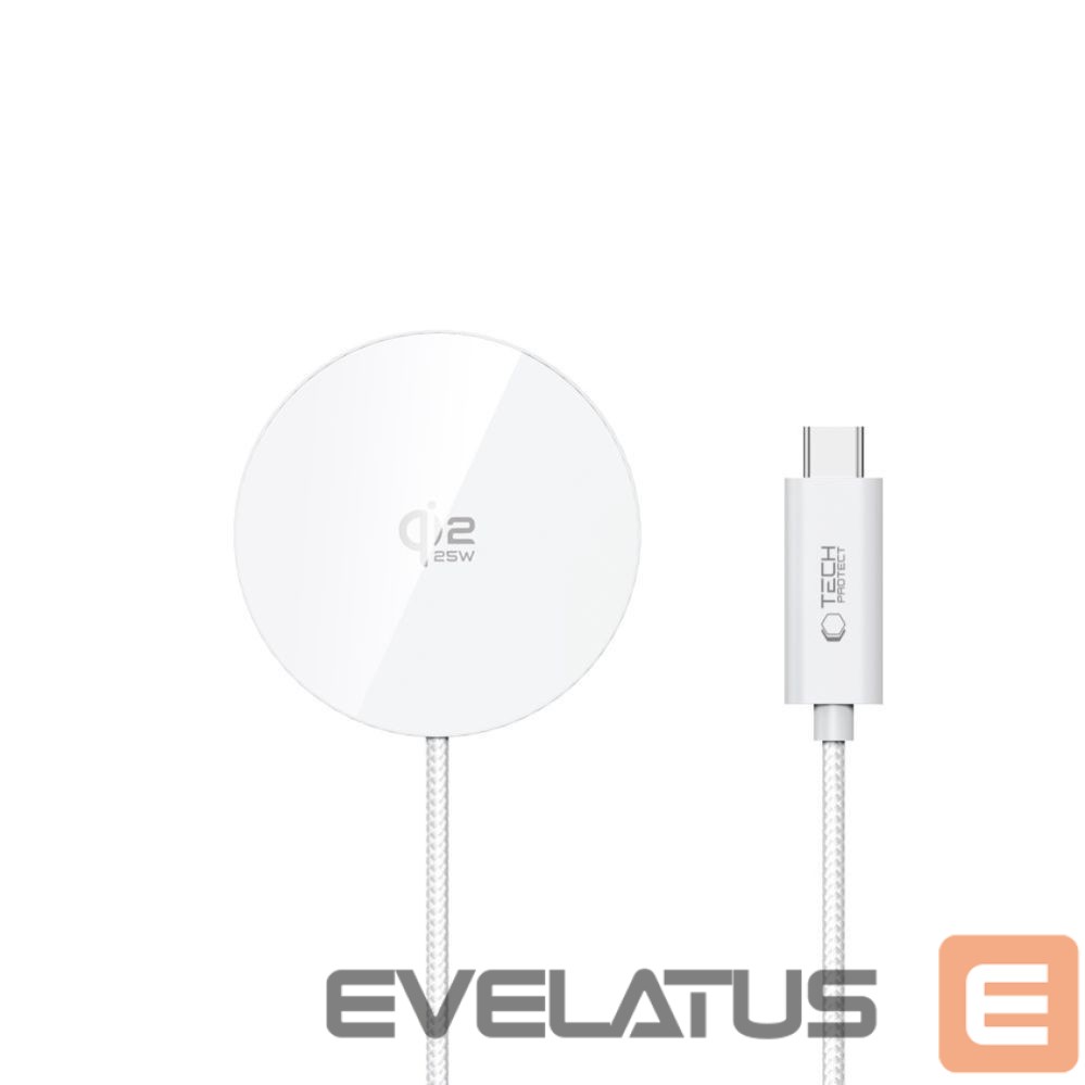 Other goods Tech-Protect Tech-Protect A50 MagSafe 25W QI2.2 Wireless Charger - White