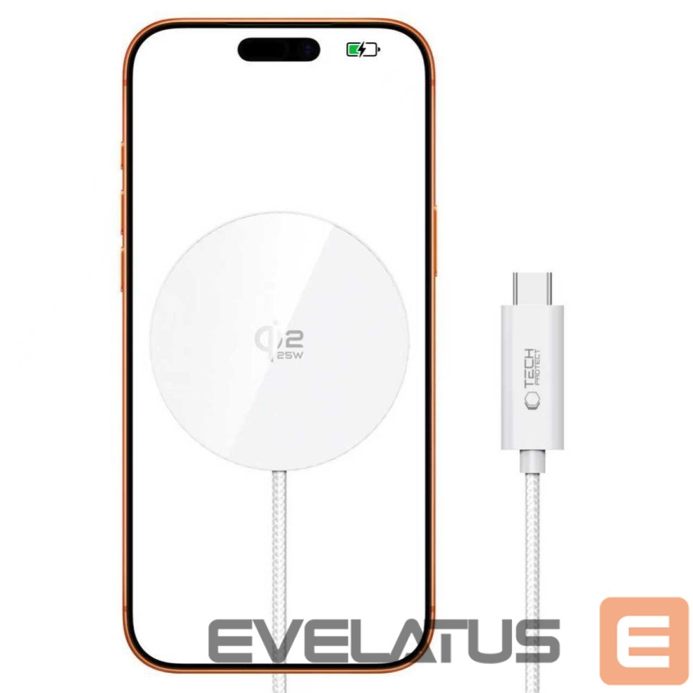 Other goods Tech-Protect Tech-Protect A50 MagSafe 25W QI2.2 Wireless Charger - White