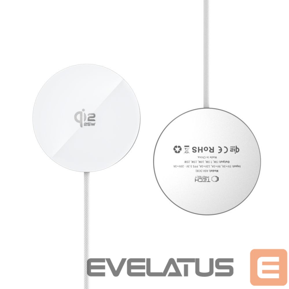 Other goods Tech-Protect Tech-Protect A50 MagSafe 25W QI2.2 Wireless Charger - White