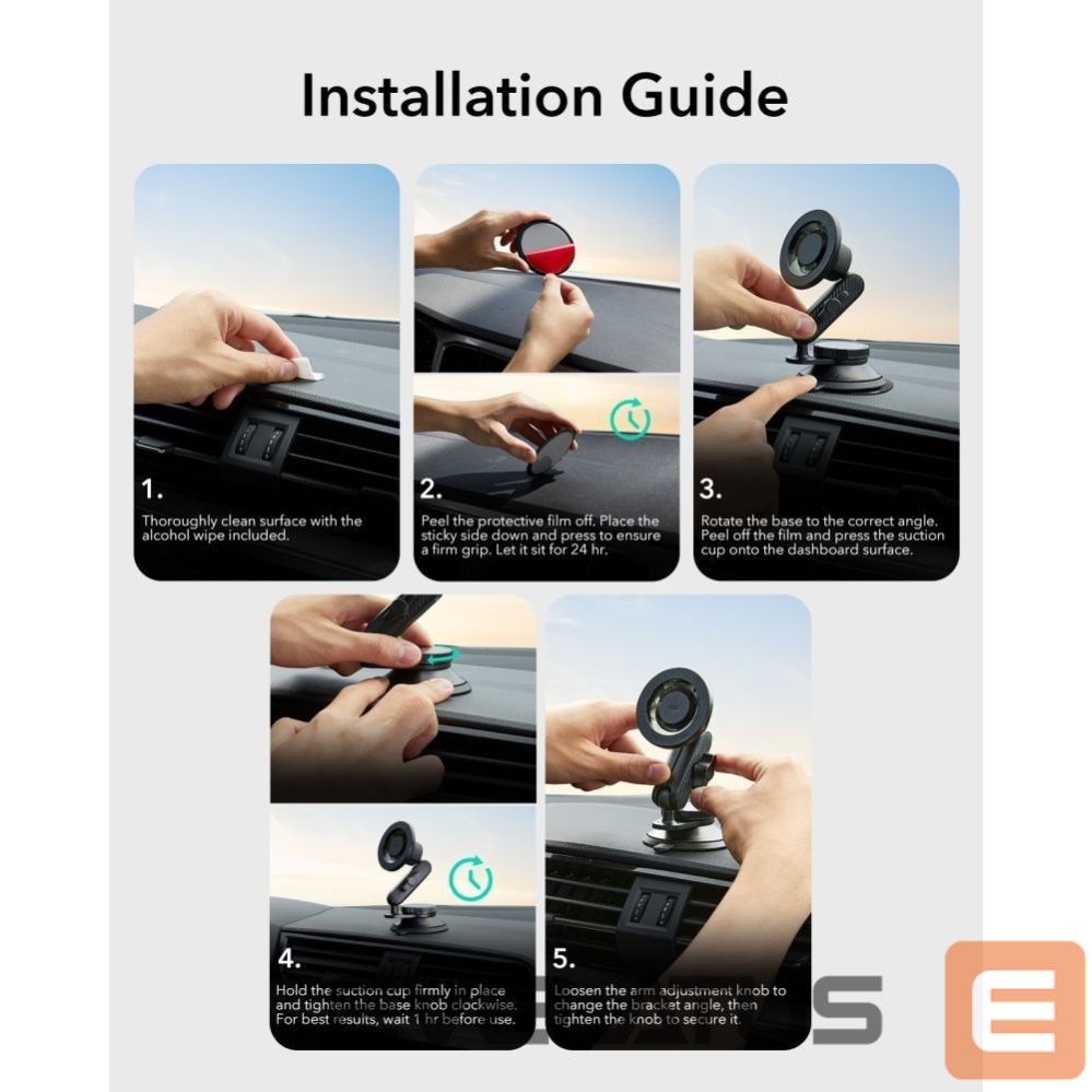 Other goods ESR ESR OmniLock MagSafe Cockpit Car Mount - Black