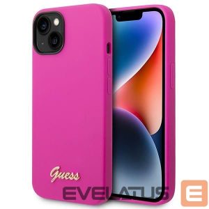 Other goods Guess  Guess Silicone Vintage Gold Logo Case for iPhone 14 / 15 Plus - Fuchsia 