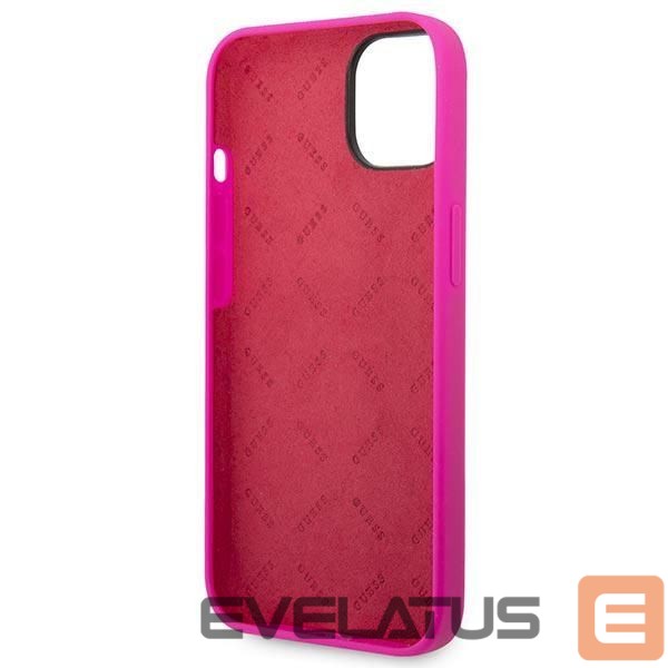 Other goods Guess Guess Silicone Vintage Gold Logo Case for iPhone 14 / 15 Plus - Fuchsia