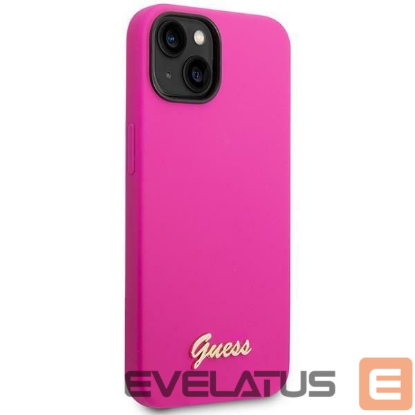 Other goods Guess Guess Silicone Vintage Gold Logo Case for iPhone 14 / 15 Plus - Fuchsia