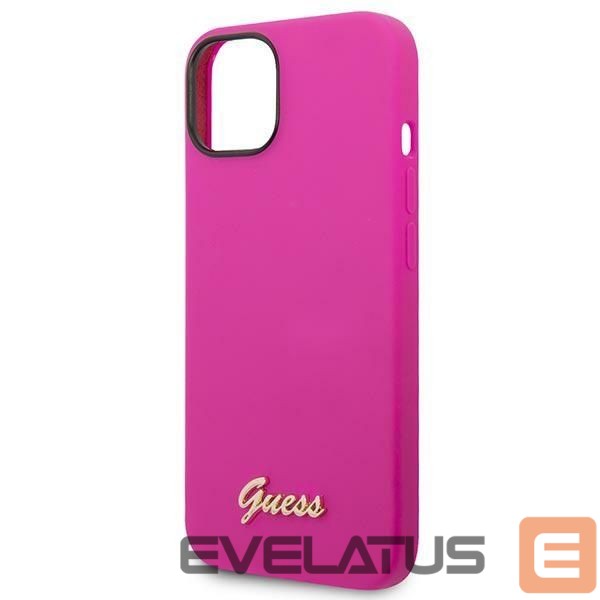 Other goods Guess Guess Silicone Vintage Gold Logo Case for iPhone 14 / 15 Plus - Fuchsia