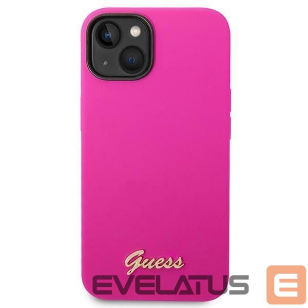 Other goods Guess Guess Silicone Vintage Gold Logo Case for iPhone 14 / 15 Plus - Fuchsia