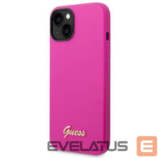 Other goods Guess Guess Silicone Vintage Gold Logo Case for iPhone 14 / 15 Plus - Fuchsia