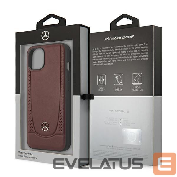 Other goods Mercedes-Benz Mercedes Leather Urban Bengale Case for iPhone 13 / 14 / 15 - Burgundy