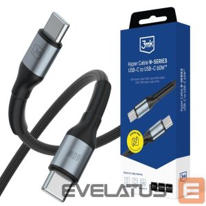 Other goods 3MK  3mk Hyper Cable N-SERIES USB-C / USB-C 3m PD 3.0 QC 3.0 20V/3A 60W - black 