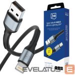 Other goods 3MK  3mk Hyper Cable N-SERIES USB-A / Lightning 2m QC 3.0 5V/2.4A 12W - black 