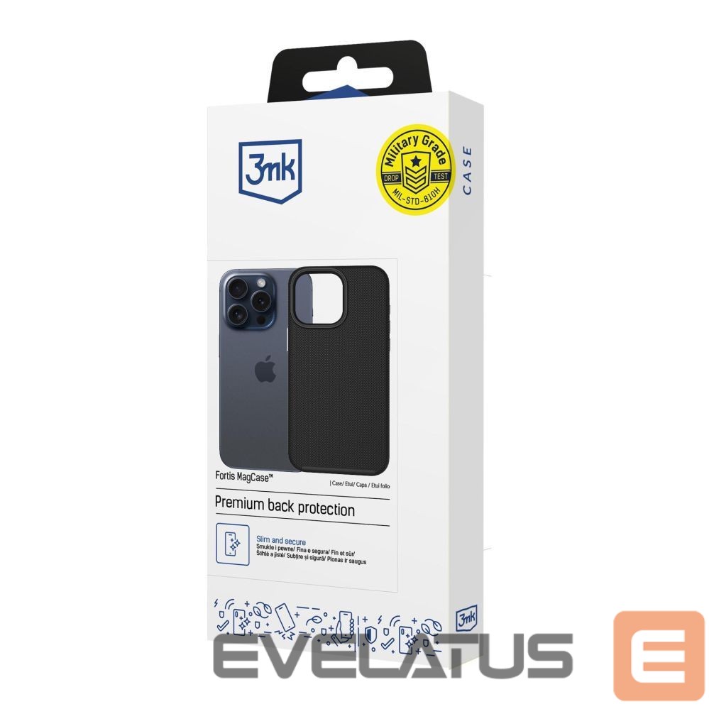 Other goods 3MK 3mk Fortis MagCase for iPhone 15 Pro Max - Black