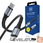 Cable 3MK  3mk Hyper Cable N-SERIES USB-C / MicroUSB 3m QC 3.0 5V/2A 10W - black 