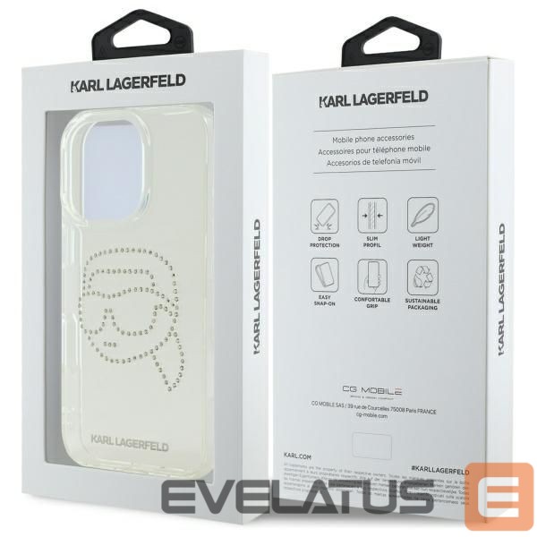 Other goods Karl Lagerfeld Karl Lagerfeld 3D Rubber Signature Case for iPhone 15 Pro Max - Black