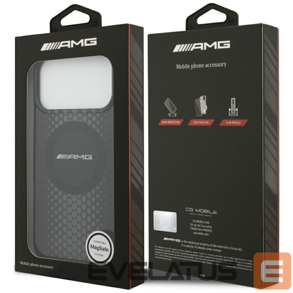 Other goods Mercedes-Benz AMG Double Layer Transparent Graphics MagSafe Case for iPhone 17 Pro Max - Black