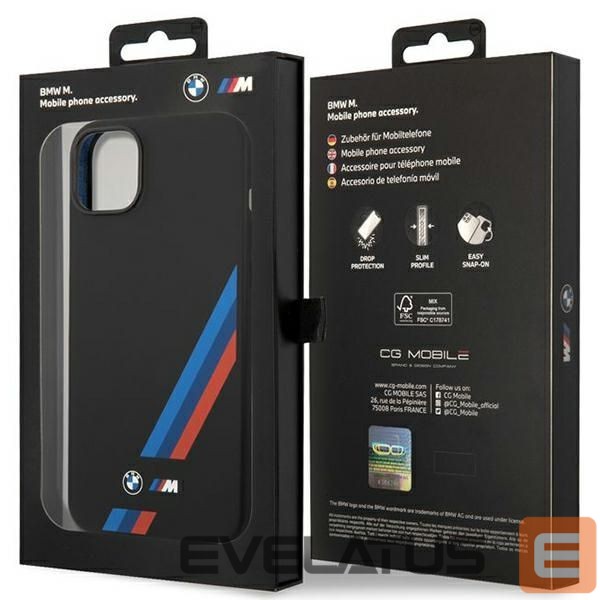 Other goods BMW BMW Grip Stand Hot Stamp Case for iPhone 14 Plus / 15 Plus - Black