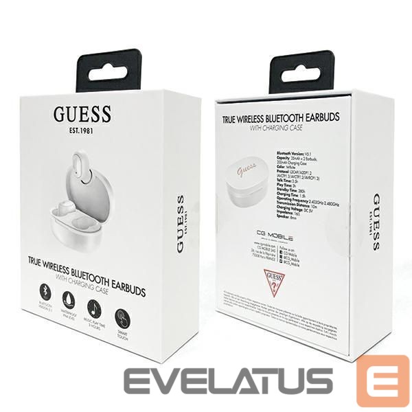 Other goods Guess Guess GUTWS1CWHTWS Bluetooth Wireless Headphones - White