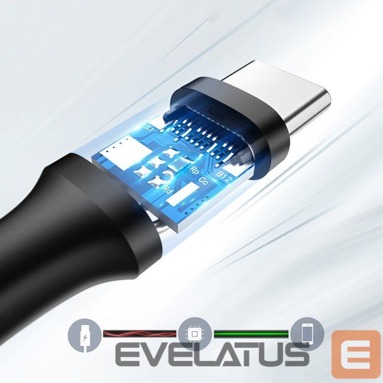 Cable Ugreen Ugreen US184 20882 USB-A 3.0 / USB-C 3A cable 1m - black