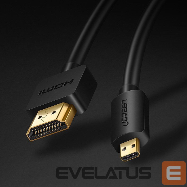 Cable Ugreen Ugreen cable HDMI - micro HDMI cable 19 pin 2.0v 4K 60Hz 30AWG 1.5m black (30102)