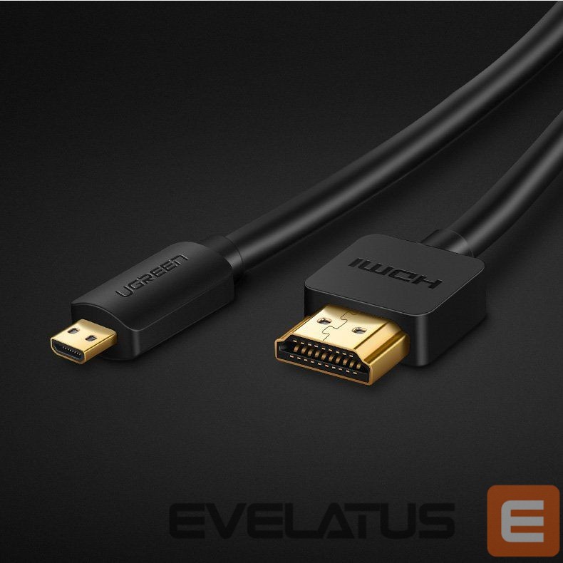 Cable Ugreen Ugreen cable HDMI - micro HDMI cable 19 pin 2.0v 4K 60Hz 30AWG 1.5m black (30102)