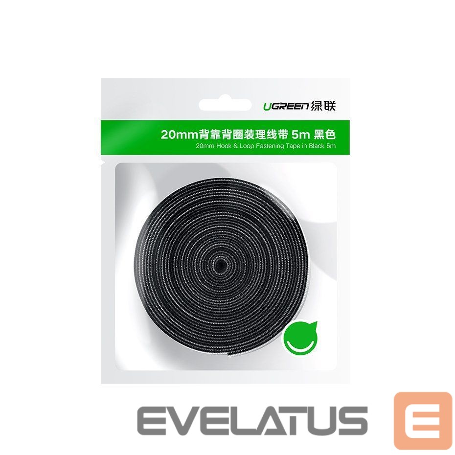 Converter Ugreen Ugreen Velcro Velcro cable organizer 5m black (40356)