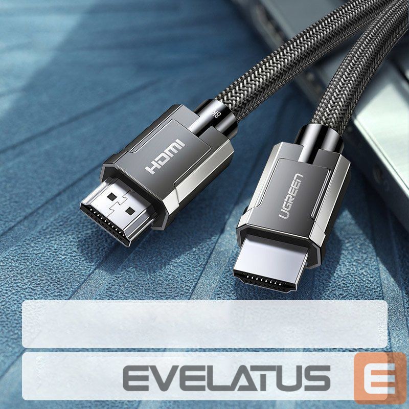 Cable Ugreen Ugreen cable HDMI 2.1 cable 8K 60 Hz / 4K 120 Hz 3D 48 Gbps HDR VRR QMS ALLM eARC QFT 2 m gray (HD135 70321)