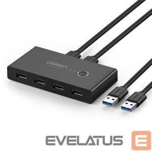 Adapter Ugreen  Ugreen switch box HUB switch 4x USB 3.2 Gen 1 USB splitter for two computers black (US216 30768) 