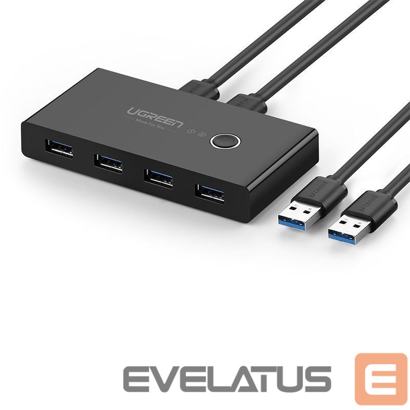 Adapter Ugreen Ugreen switch box HUB switch 4x USB 3.2 Gen 1 USB splitter for two computers black (US216 30768)