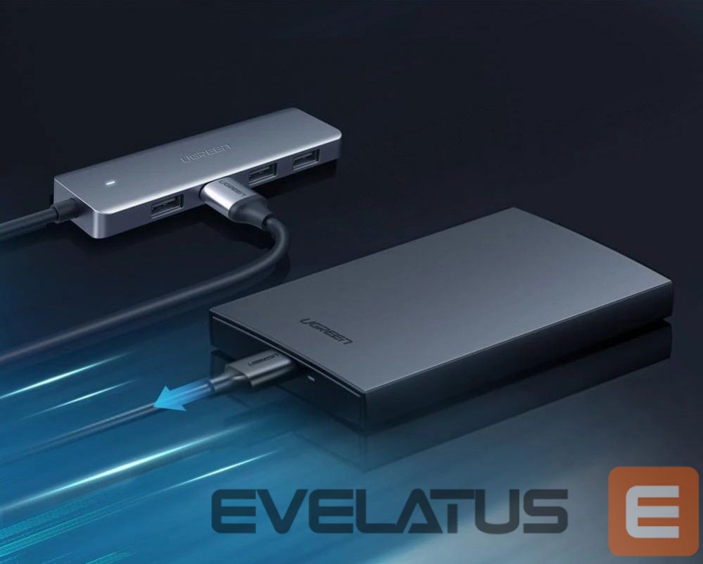 Other Computer Accessory Ugreen Ugreen USB Type C HUB - 4x USB 3.2 Gen 1 with USB-C power port gray (CM219 70336)
