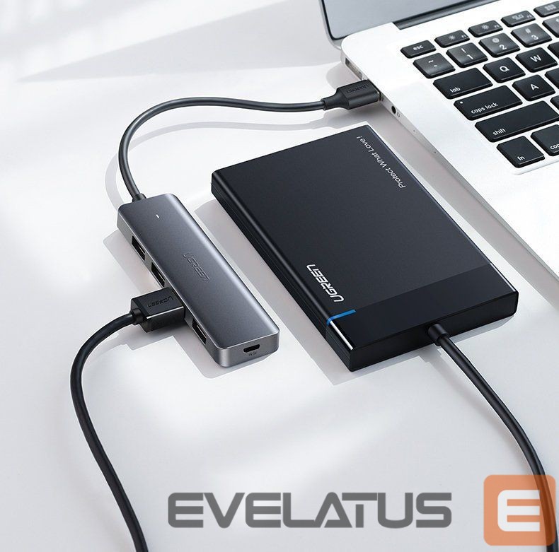 Other Computer Accessory Ugreen Ugreen USB Type C HUB - 4x USB 3.2 Gen 1 with USB-C power port gray (CM219 70336)