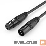 Cable Ugreen  Ugreen AV130 66717 audio XLR (female) - XLR (male) cable for microphone / amplifier 2m - black 