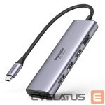 Other Computer Accessory Ugreen  Ugreen multi-functional HUB USB Type C - 3x USB 3.2 Gen 1 / HDMI 4K 60Hz / SD and TF card reader gray (60383 CM511) 
