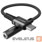 Cable Acefast  Acefast audio cable USB Type C - 3.5mm mini jack (female) 18cm, DAC, AUX black (C1-07 black) 
