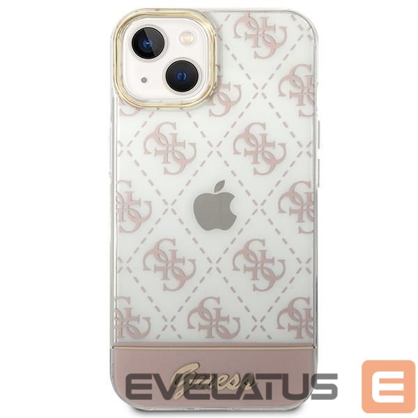Back panel cover Guess Guess GUHCP14MHG4MHP iPhone 14 Plus 6.7 "pink / pink hardcase 4G Pattern Script