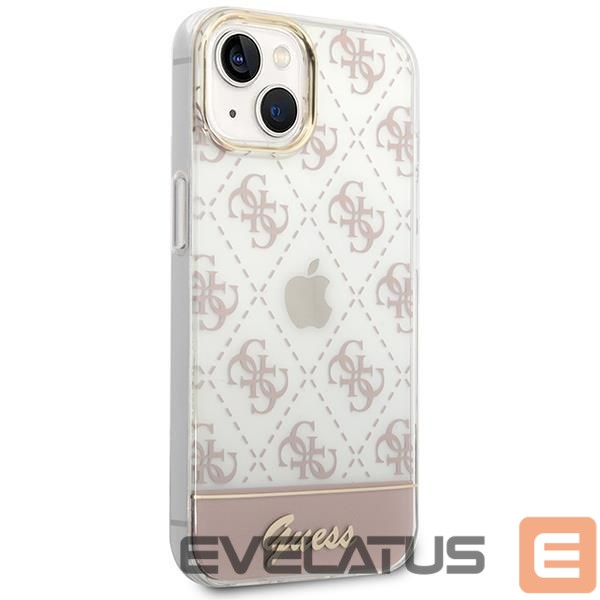 Back panel cover Guess Guess GUHCP14MHG4MHP iPhone 14 Plus 6.7 "pink / pink hardcase 4G Pattern Script