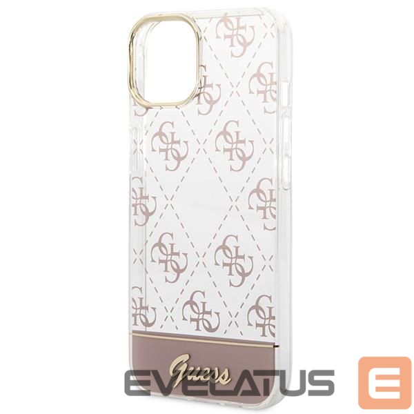 Back panel cover Guess Guess GUHCP14MHG4MHP iPhone 14 Plus 6.7 "pink / pink hardcase 4G Pattern Script
