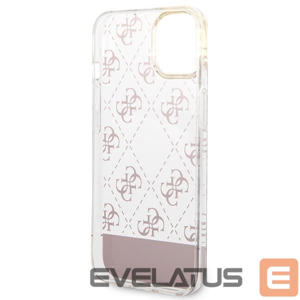 Back panel cover Guess Guess GUHCP14MHG4MHP iPhone 14 Plus 6.7 "pink / pink hardcase 4G Pattern Script