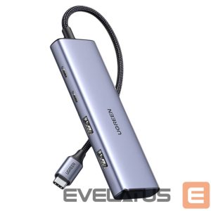Cable Ugreen  HUB USB-C - 2 x USB-A / 2 x USB-C 20 cm Ugreen CM473 - gray 