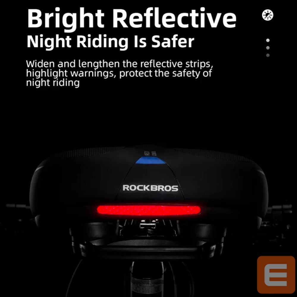 Bicycle accessory Rockbros Rockbros AQ-6090B bicycle saddle - black and blue