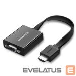 Cable Ugreen  Ugreen adapter HDMI - VGA micro USB / audio 3.5 mm mini jack black (40248) 