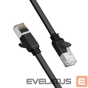 Cable Ugreen  Ugreen flat cable internet network cable Ethernet patch cord RJ45 Cat 6 UTP 1000 Mbps 2 m black (50185) 