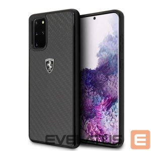 Back panel cover Ferrari  Ferrari Hardcase FEHCAHCS67BK S20+ G985 black/black Carbon Heritage 